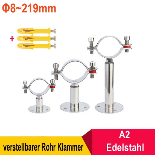 Wand rohrhalter edelstahl - rohrhalter,