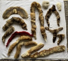 Konvolut Pelzkragen, Fellreste, Fuchs , Fellschwanz Basteln Verkleiden Nähen