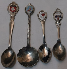 4 Andenken Zuckerlöffel