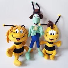 3x Plüschtier: Biene Maja + Willi + Flip Kuscheltier Stofftiere