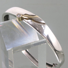 DESIGN SILBER ARMREIF Franz Scheurle STERLING SILVER ARMBAND vergoldet VINTAGE