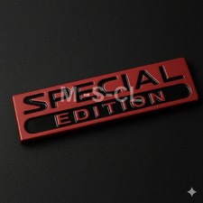 3D Special Edition Metall Aufkleber KFZ Auto Emblem Logo Rot Schwarz Tuning