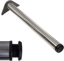 Edelstahl Optik Tischfuß Ø60