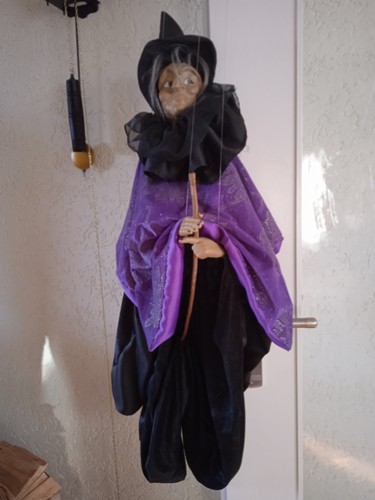 Marionette hexe 90cm lang - hexe, ca.
