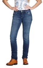 THE ROKKER COMPANY Damen Bikerjeans Rokkertech Motorradhose 2410 Denim Protek.