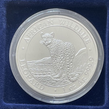 1 oz silber Somalia Leopard 2018