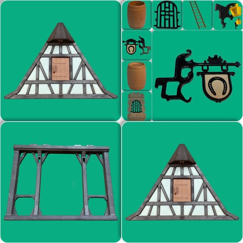 Playmobil schmiede fachwerk - schmiede,