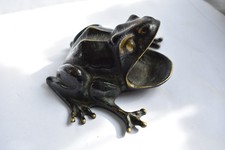 Walter Bosse Bronze Frosch Aschenbecher frog ashtray Bronce Figur