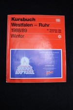 Original DB Kursbuch Westfalen-Ruhr Winter 1988/89