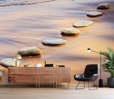 3D Stein Straße Q3405 Tapete