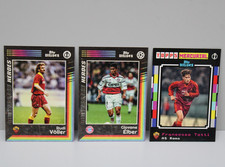 3x TOPPS DECADES Verschiedene Karten Francesco Totti, Rudi Völler, Giovane Élber