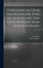 Félix Klein Vorlesungen Über
