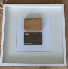 Joseph Beuys Objekt Art Holzpostkarte 1974 Siebdruck auf Holz + Filzpostkarte