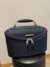 Kosmetiktasche, Azzuro. Blau, mit Spiegel.
