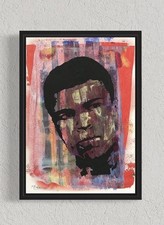 Daniel Pultorak Porträt Muhammad Ali 2014  Kunst signiert gerahmt