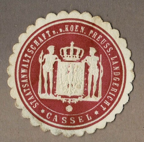 Siegelmarke staatsanwaltschaft - siegelmarke,