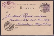 75752) Gitterversuchsstempel BEUTHEN * (OBERSCHL.) b vom 14.11.1888 auf Postkart