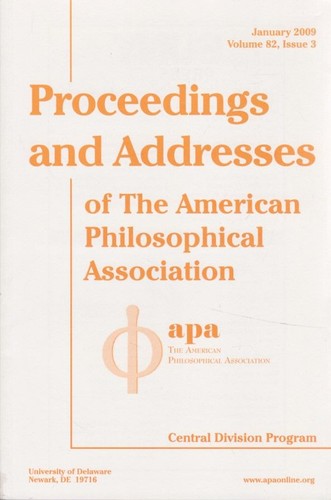 Proceedings and addresses - proceedings, of