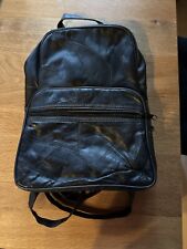 Damen Rucksack schwarz Leder