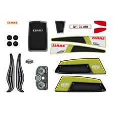 BERG Ersatzteile Aufkleber Sticker set CLAAS 51.15.00.53