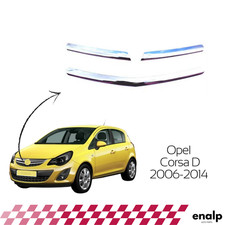 3-tlg Chrom Front Kühlergrill