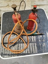 2X Kleingasflasche  1X Brenner Gasflaschen Ohne TÜV 