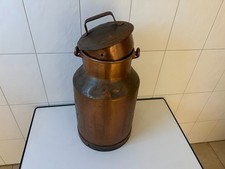 Alte Milchkanne in Kupfer-Optik mit Deckel (53 cm)