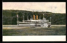 Day Line Steamer Hendrick Hudson on the Hudson River, Ansichtskarte 