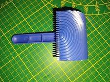 Blauer Kunststoff Holzmaserung Farbroller DIY Maserung Malwerkzeug ungenutzt