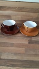 2er Set - Tasse mit Untertasse Cappuchino Tassen Cafe au late  Riesentasse