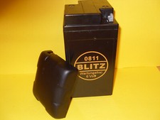 Oldtimer-Batterie 6 V..12 Ah. wartungsfrei, Blitz m. Deckel  8 x 9 x 16,6 cm