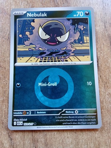 Pokemon karte nebulak deutsch - karte,
