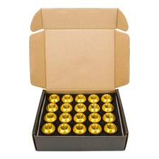 Aluminium Radmuttern Gold