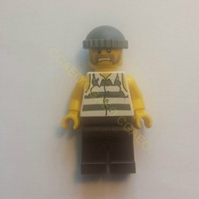 1 x Lego cty266 Polizei - Gefängnisgefangenen Shirt mit Gefängnisstreifen 