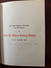 Ludwig Richter–Gedenkschrift zum 100. Geburtstag (1903), mit Abb. – selten