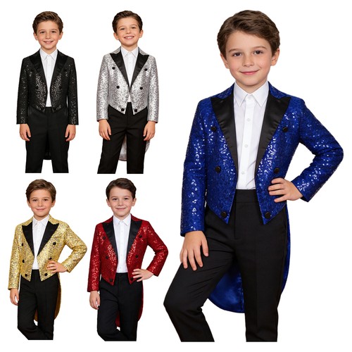 Kinder jungen jacke pailletten - kinder,