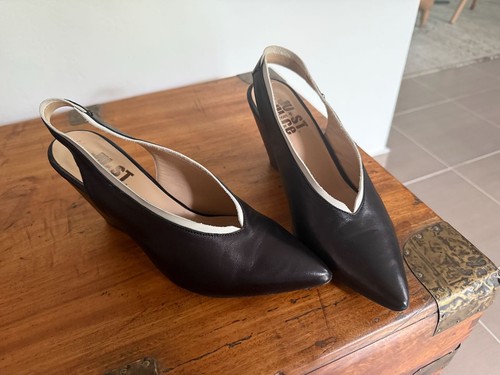 Slingpumps leder 39 - slingpumps,
