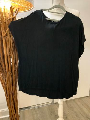 Amisu shirt kurzarm schwarz - shirt,