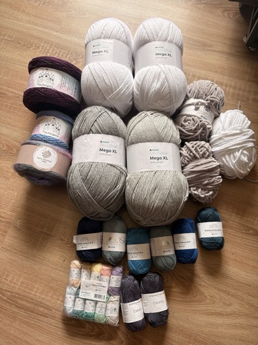 Garnpaket wollreste neuware - garnpaket,