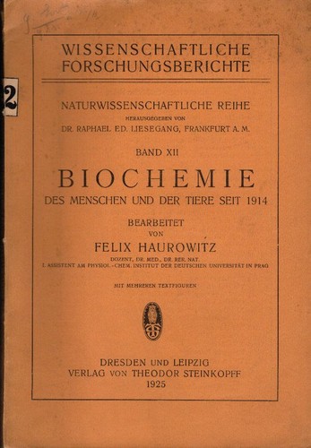Biochemie des menschen und - biochemie,