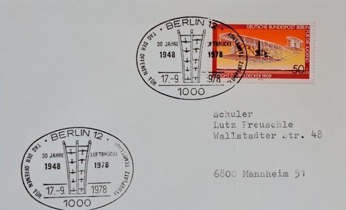 Brief mit sonderstempel - mit,