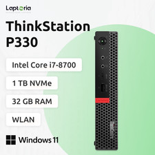 Lenovo ThinkStation P330 Tiny Core i7-8700 32GB 1TB WLAN BT Windows 11 TOP!