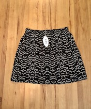 Neu Edc By Esprit Sommer Mini Rock Schwarz Weiß Gr. 40