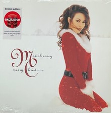 Neu Mariah Carey Merry Christmas Klar Vinyl LP Mit Weiß, Rot & Grün Spritzer