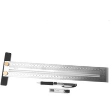 Edelstahl Lineal Holz Tischler