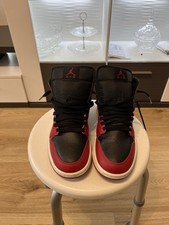 Nike Air Jordan 1 Mid (DQ8426) black/gym red/white Größe 41