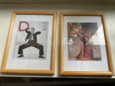 2 kleine Vintage Holz Bilderrahmen mit Aufsteller ca. 14 x 19 cm