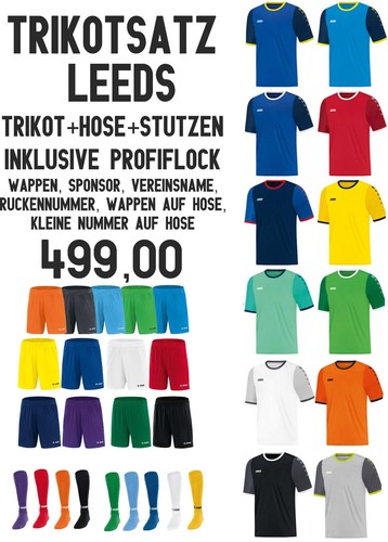 Jako 14er trikotsatz - leeds, +