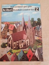 Kibri Modellbahn- Zubehör- Katalog für Spur Z, mini-club, von 1981, 12 Seiten