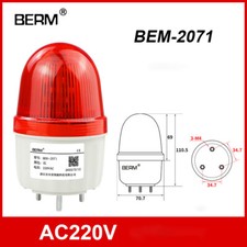 LED Blinkleuchte Warnlicht Blitzleuchte Rundumleuchte Buzzer -Rot Blau Grün Gelb